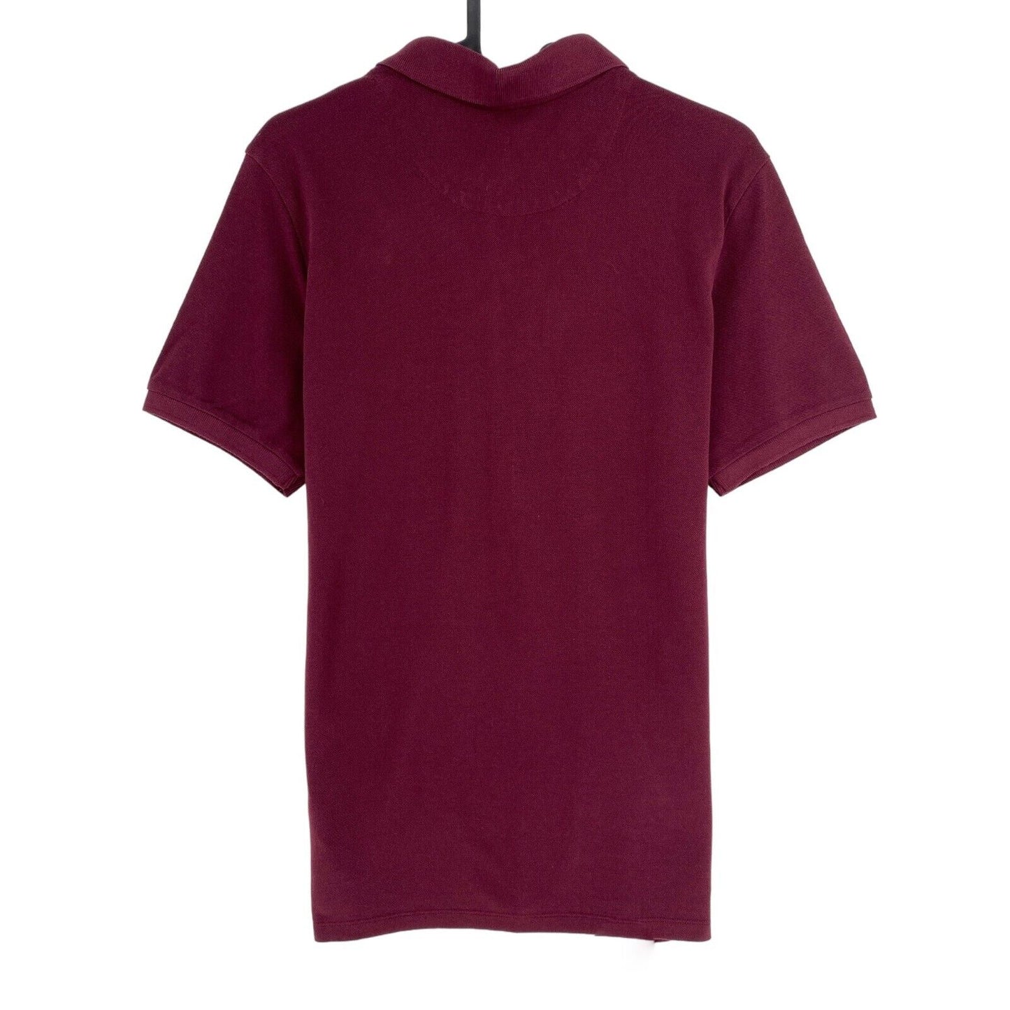 LA MARTINA Dark Red Co Modal Piquet Polo Shirt Size 1 / XS