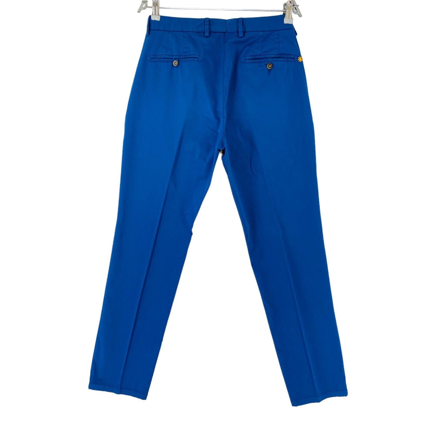 MANUEL RITZ Mens Blue Slim Fit Chino Trousers EUR 54 W34