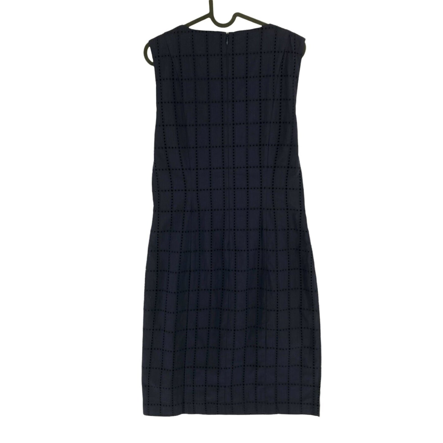 GANT Navy Blue Sleeveless Broderie Anglaise Dress Size EU 36 UK 10 US 6