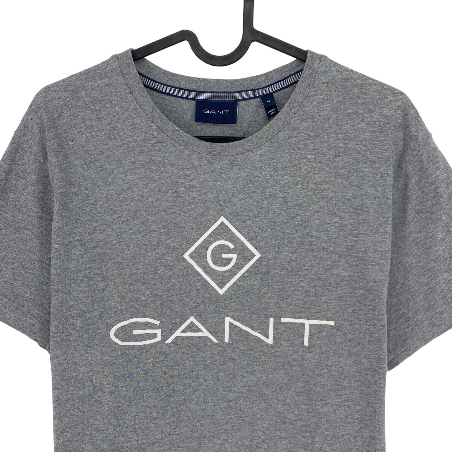 GANT T-Shirt mit Rundhalsausschnitt, Lock Up, Grau, Größe M