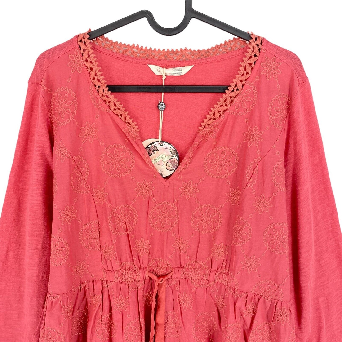 Prix ​​conseillé 164 € ODD MOLLY Rose Leaving Happier Robe à manches longues Taille 0 / XS 3 / L