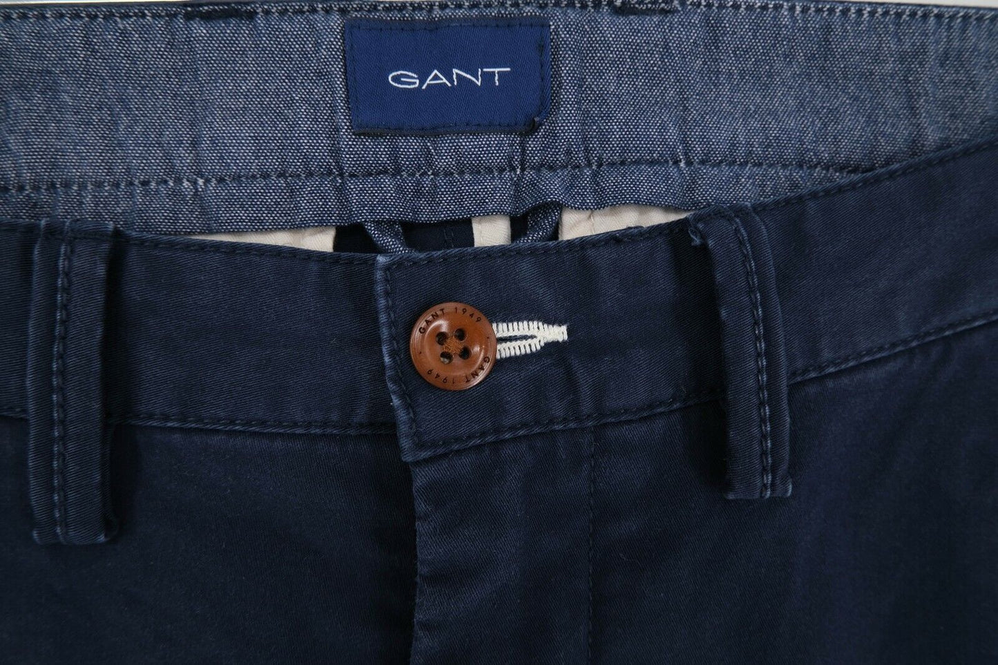 GANT Blue Slim Fit Chino Pants Trousers Size W30 L34