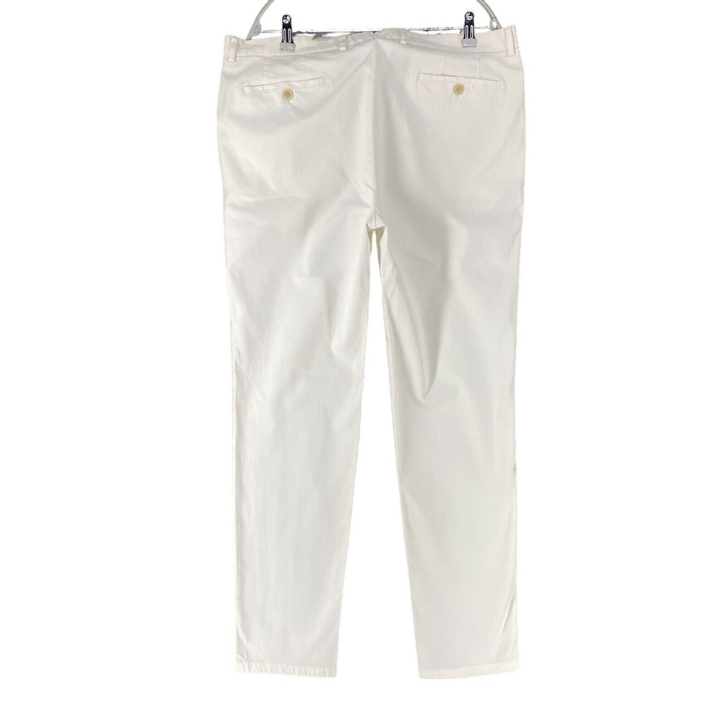 Tommy Hilfiger White Slim Fit Chino Trousers Size 54 W36 L34