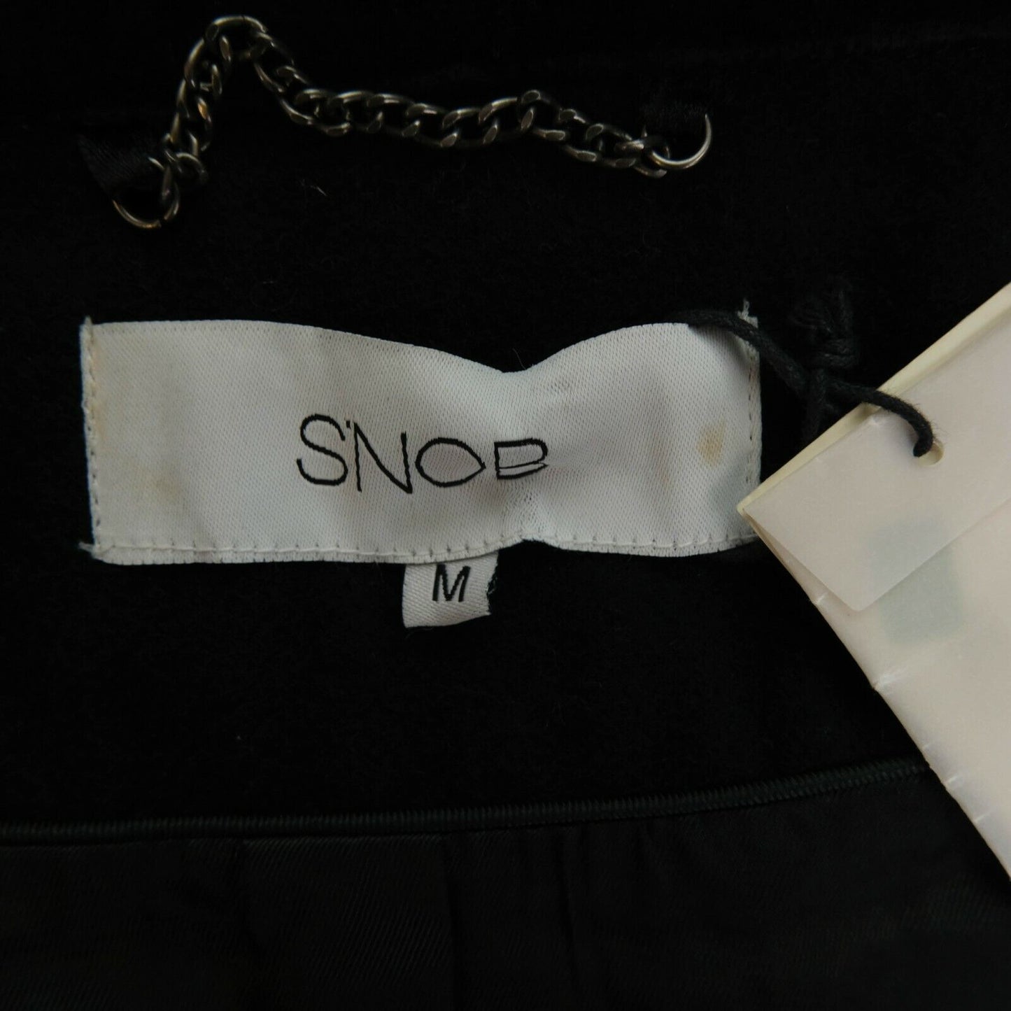 S`NOB Black Short Jacket Coat Size M