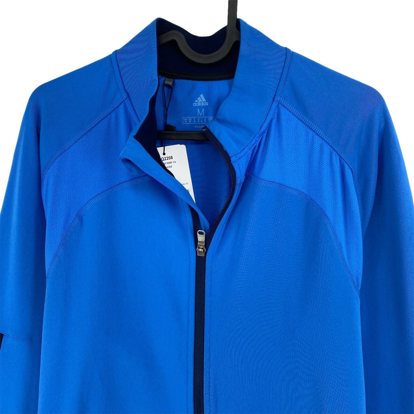 Adidas Golf Blue Full Zip Jacket Sweater Size M