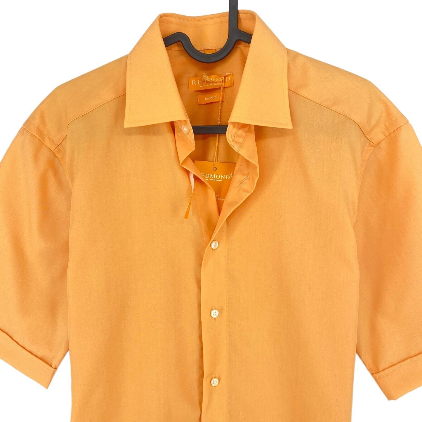 REDMOND Orange Short Sleeves Shirt Size S 37/38