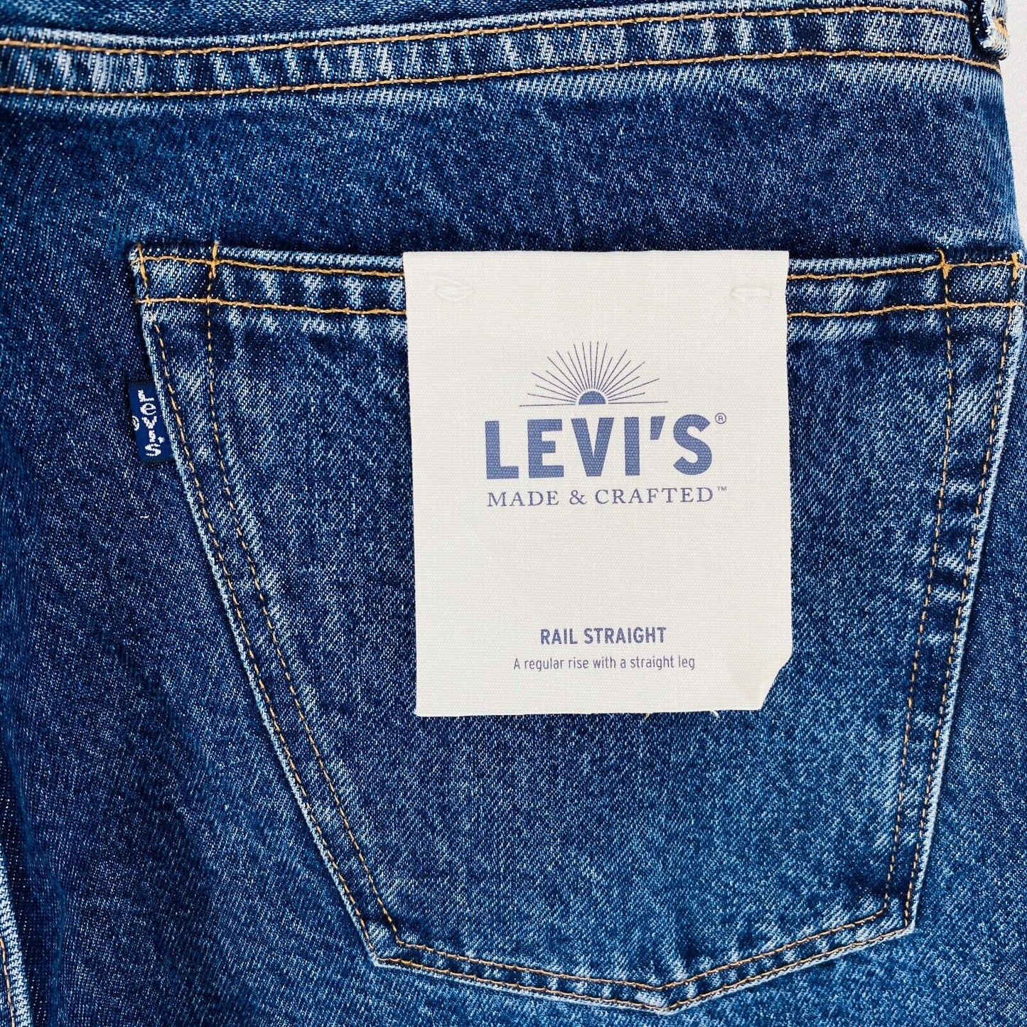 Levi's Made & Crafted RAIL STRAIGHT Blue Mens Regular Straight Fit Jeans W31