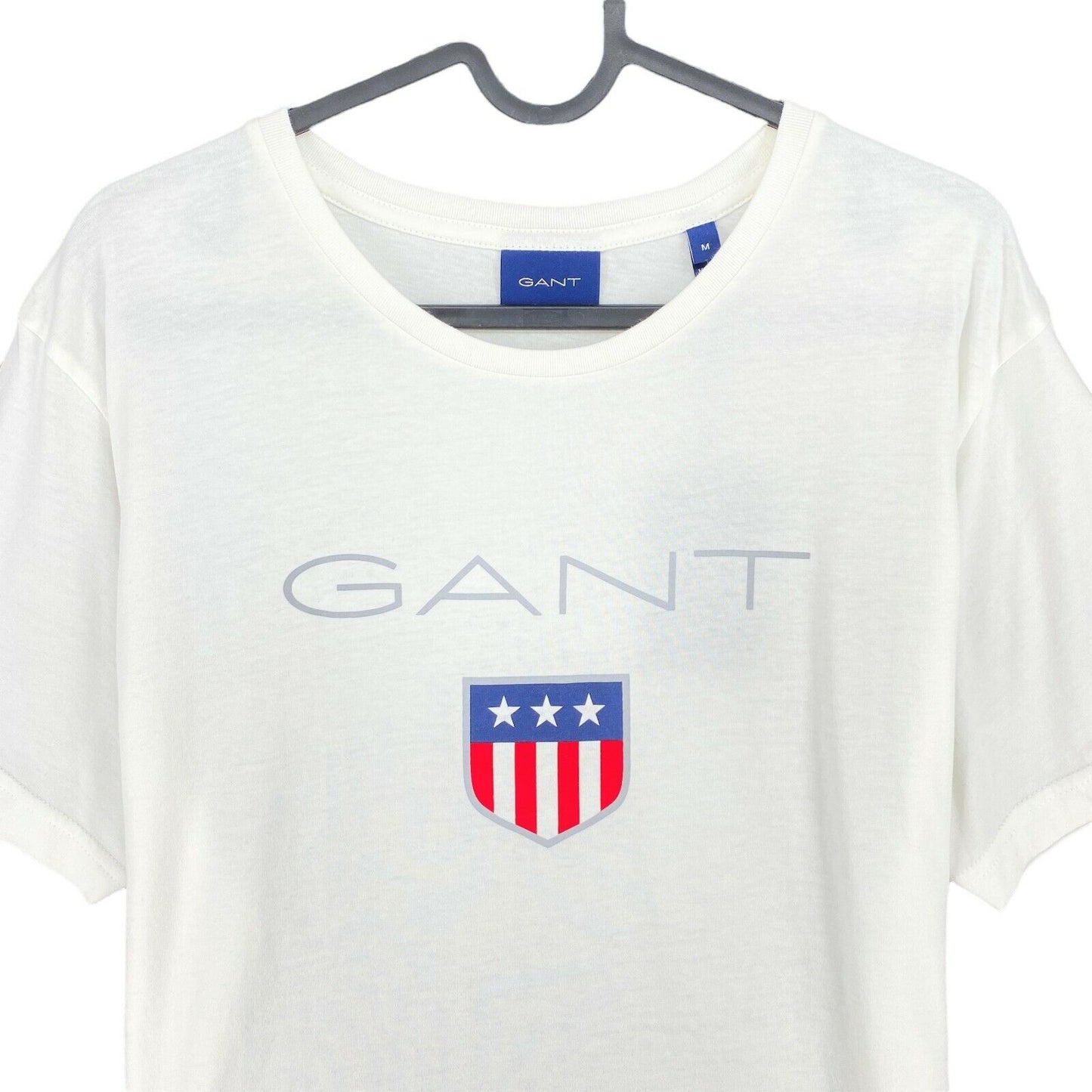 GANT White Shield Crew Neck T Shirt Size M