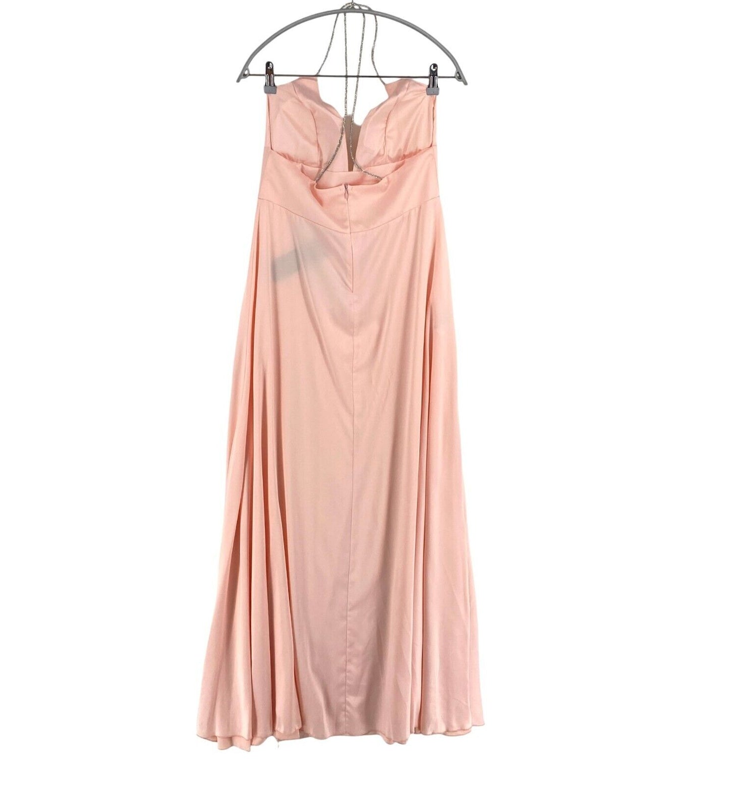 RINASCIMENTO Women Pink Sleeveless Long Flared With Slit Dress Size M