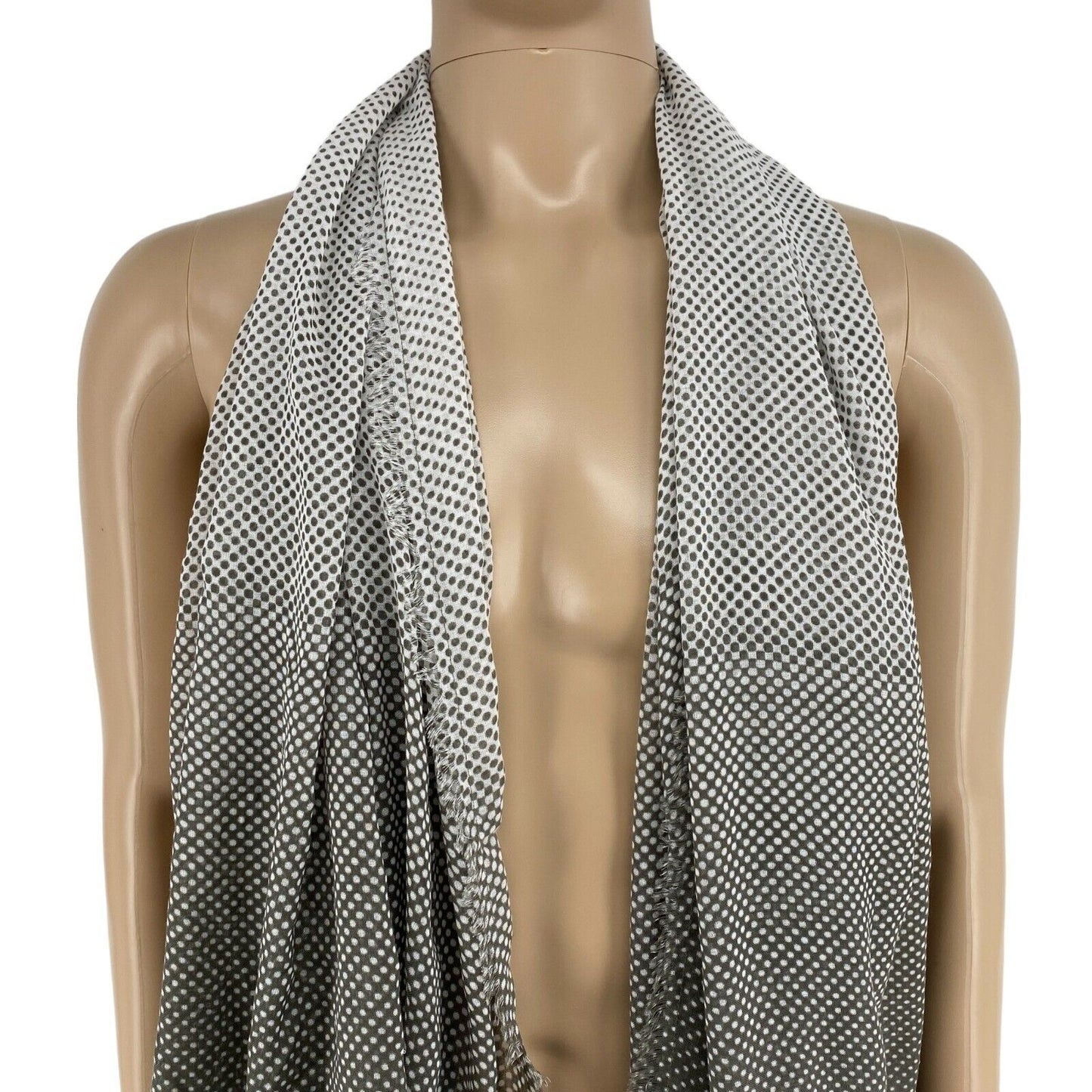 FRANSA Grey Polka Dot Scarf Shawl