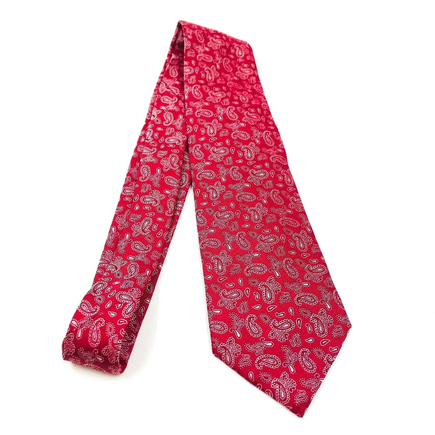 GANT Red Ornamented 100% Silk Tie Made In Italy