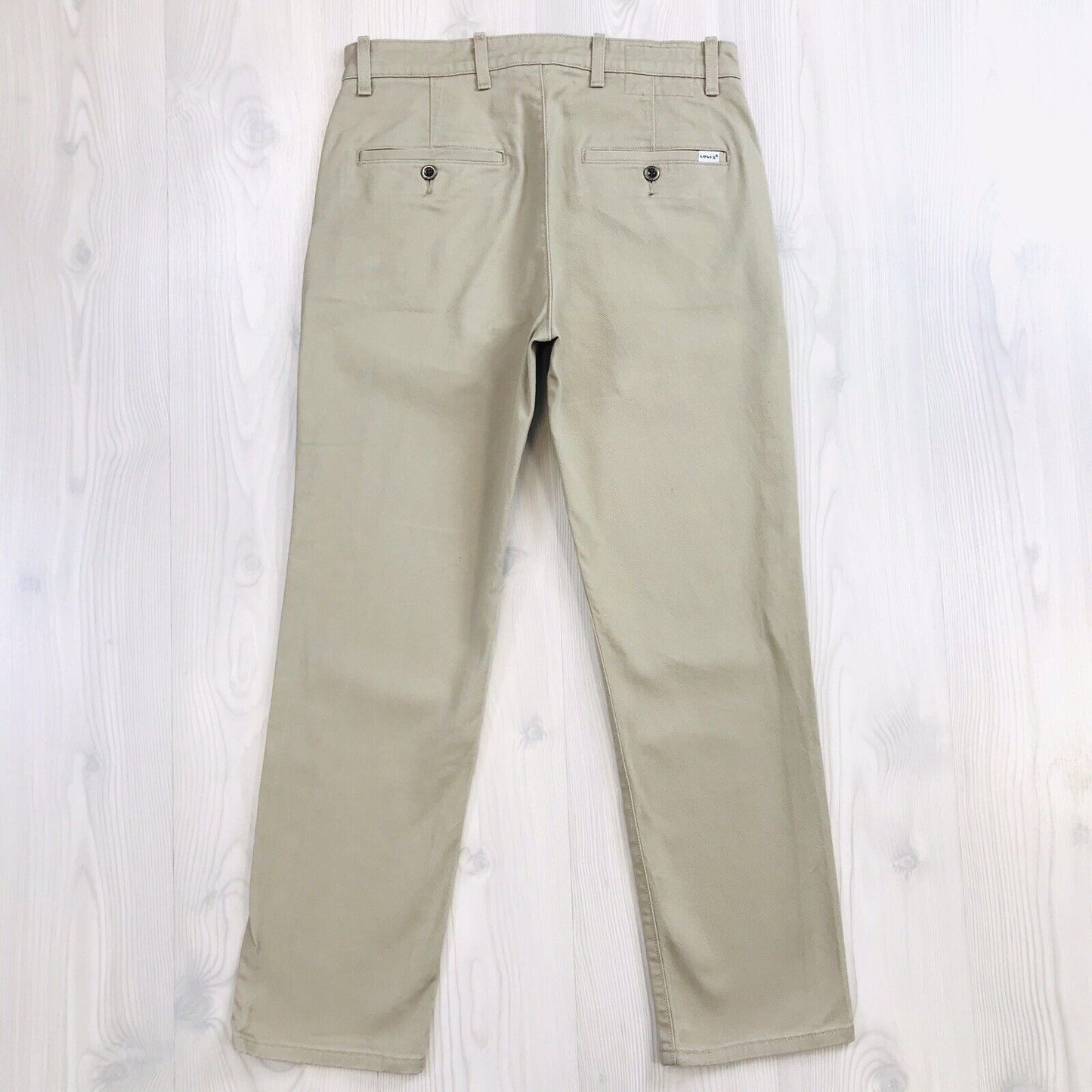 Levi's Beige Stretch Regular Straight Fit Chino Pants Trousers W32 L30