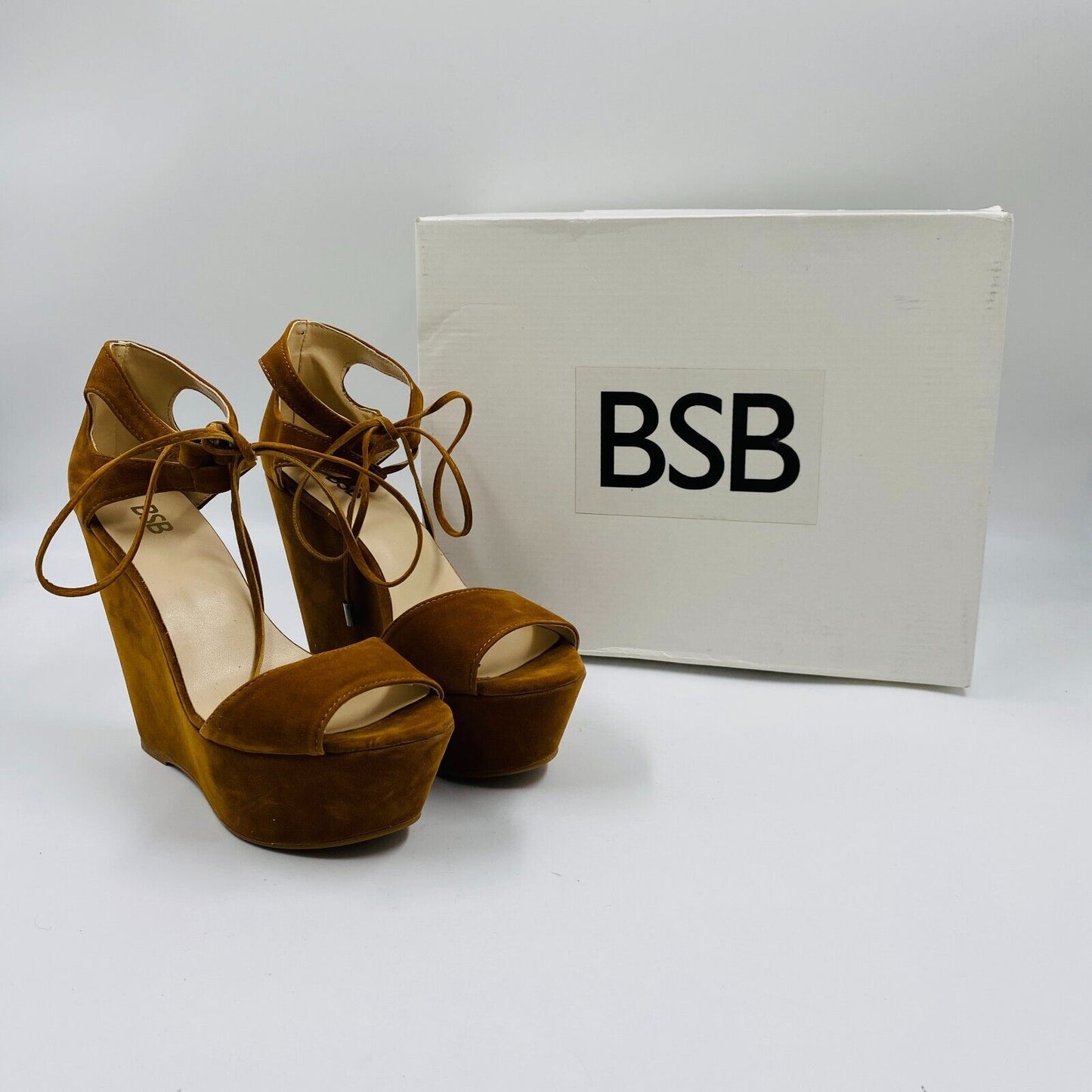 BSB Women Brown Shoes Platform Heels Pumps Shoes Size EU 36 US 5 UK 3