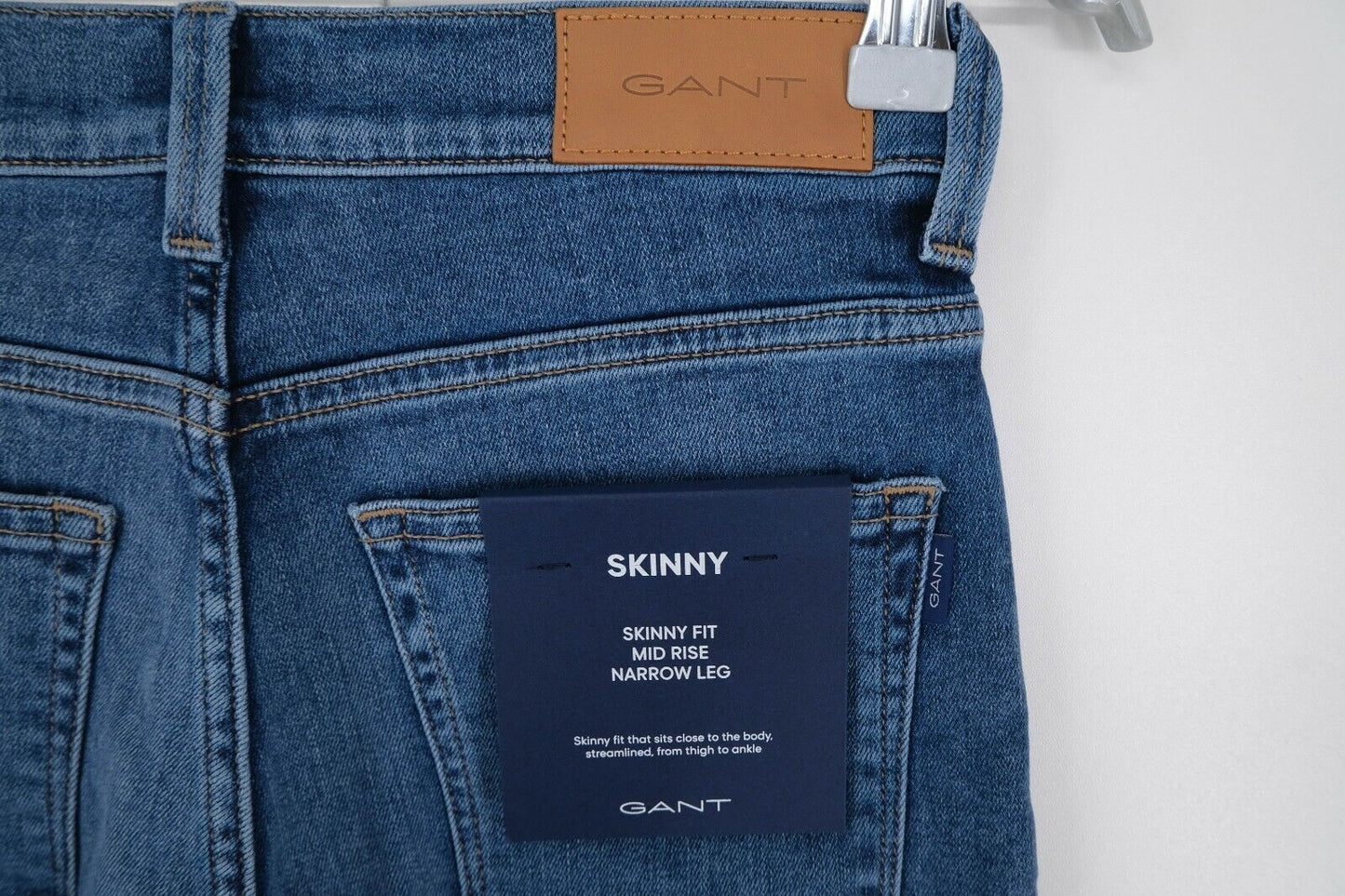 GANT Blue Skinny Super Stretch Jeans Size W27 L32