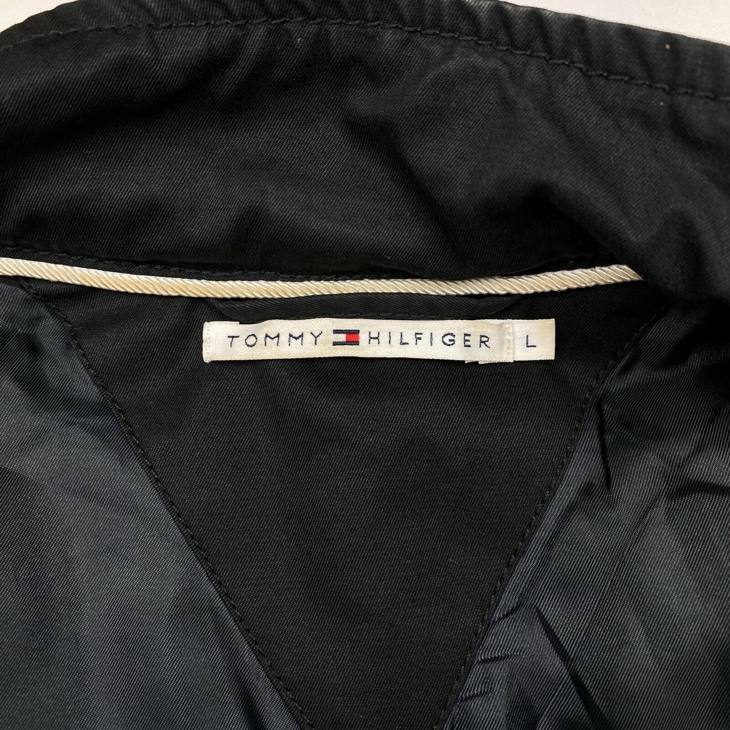 TOMMY HILFIGER Veste noire 100% coton Taille L