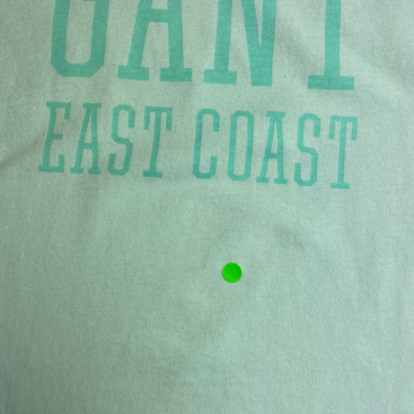 GANT Girls Light Green Sun Faded Crew Neck T Shirt Size 9 - 10 Years 134/140 cm