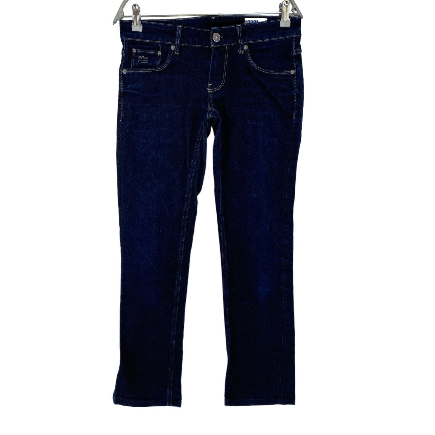 G-STAR 3301 Damen Dunkelblau Slim Fit Jeans Größe W30 L28