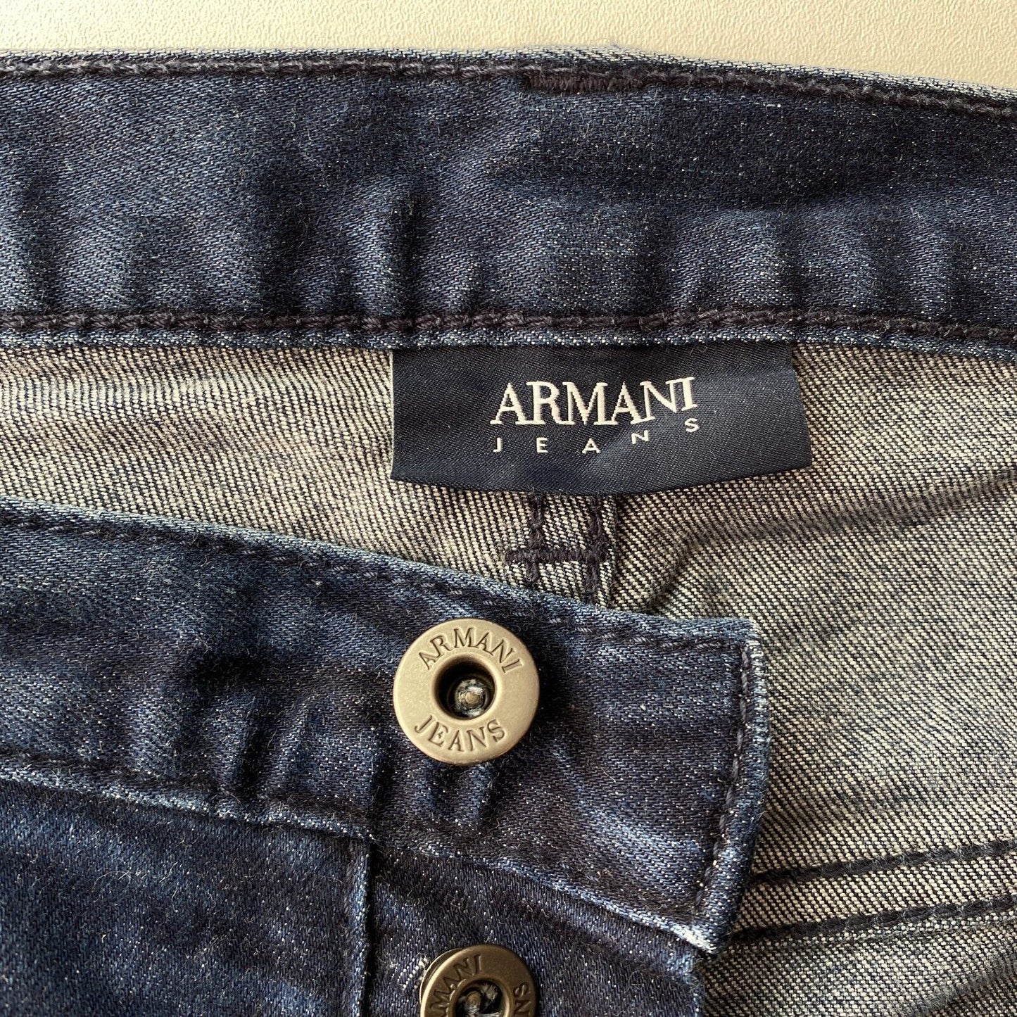 ARMANI JEANS Dark Blue Slim Fit Jeans W30 L34