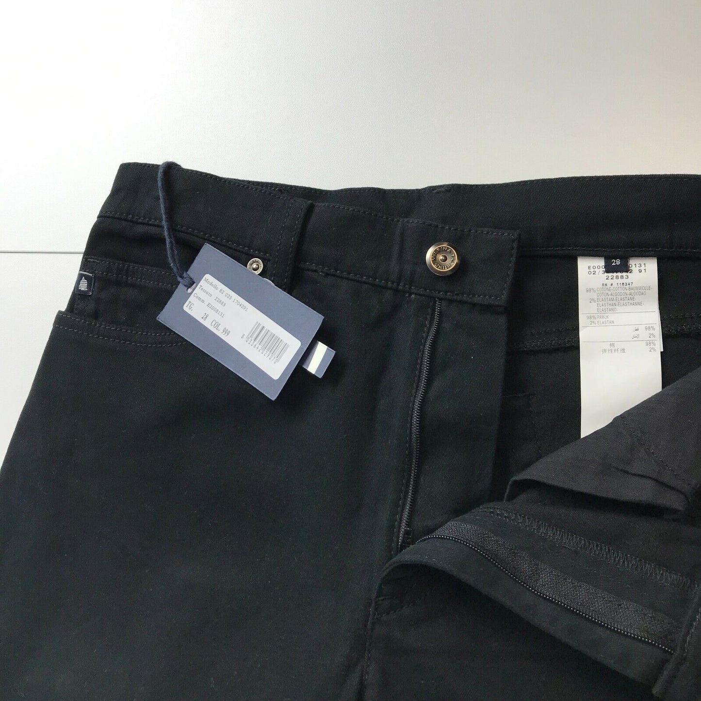 MARINA YACHTING Damen-Chinohose in Skinny-Fit, Schwarz, Größe W28