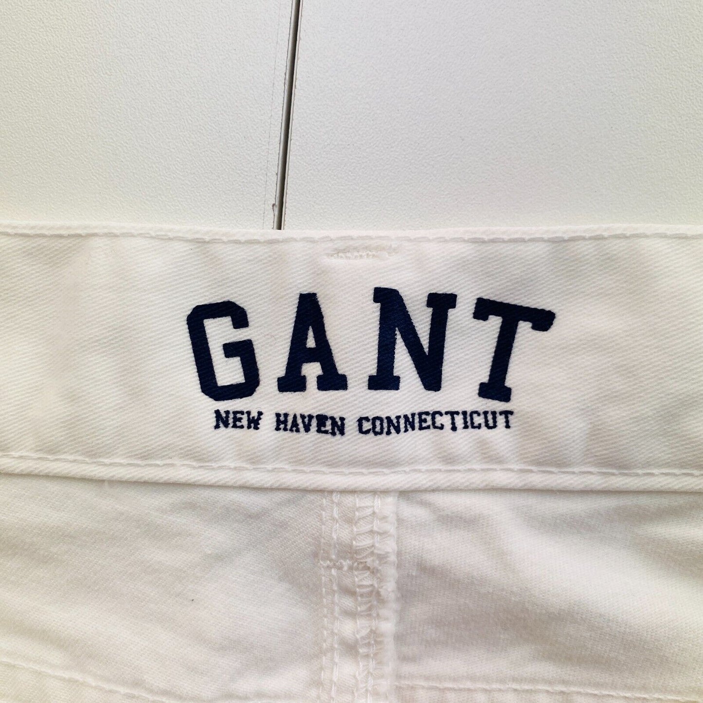 GANT Women White Skinny Cropped Pants Trousers Size W31