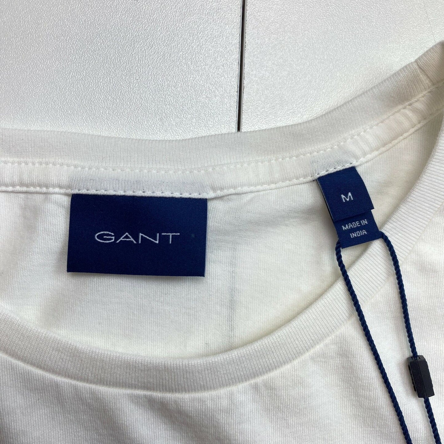 GANT White Shield Crew Neck T Shirt Size M