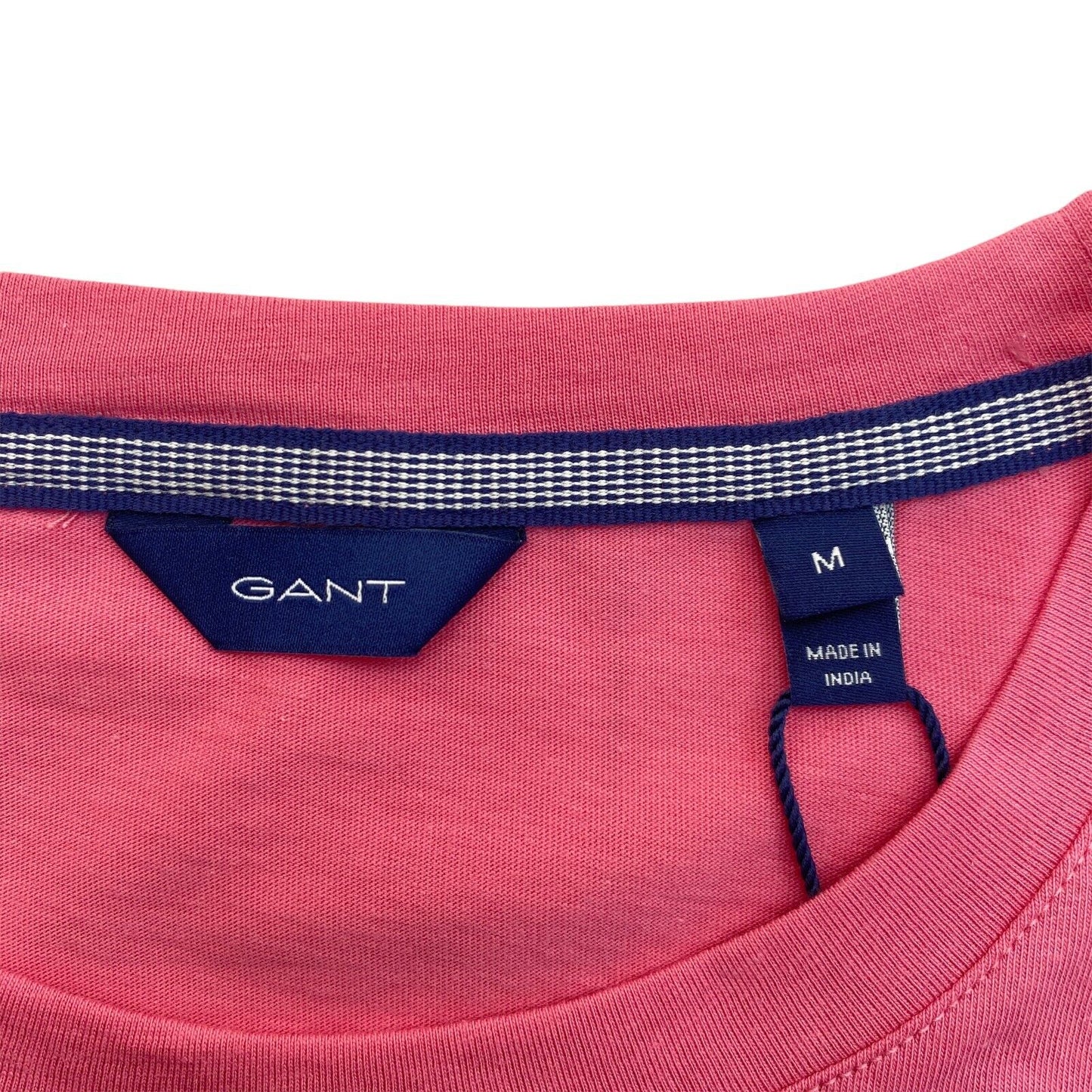 GANT T-shirt col rond rose à 13 bandes taille M