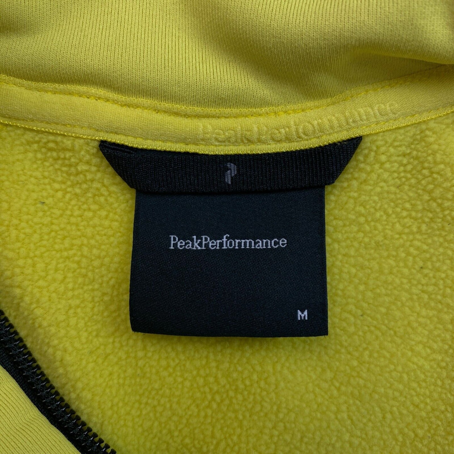 Peak Performance Yellow W Rider Zip Jacket Size M