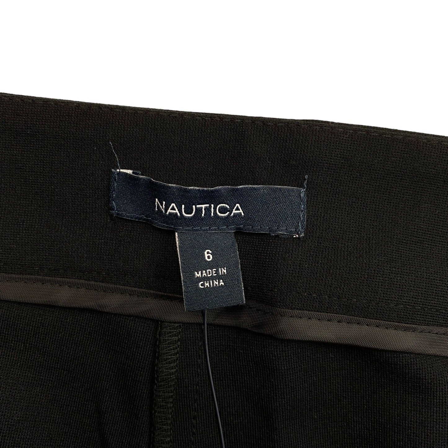 NAUTICA Black Flared Dress Pants Trousers Size 6 / S