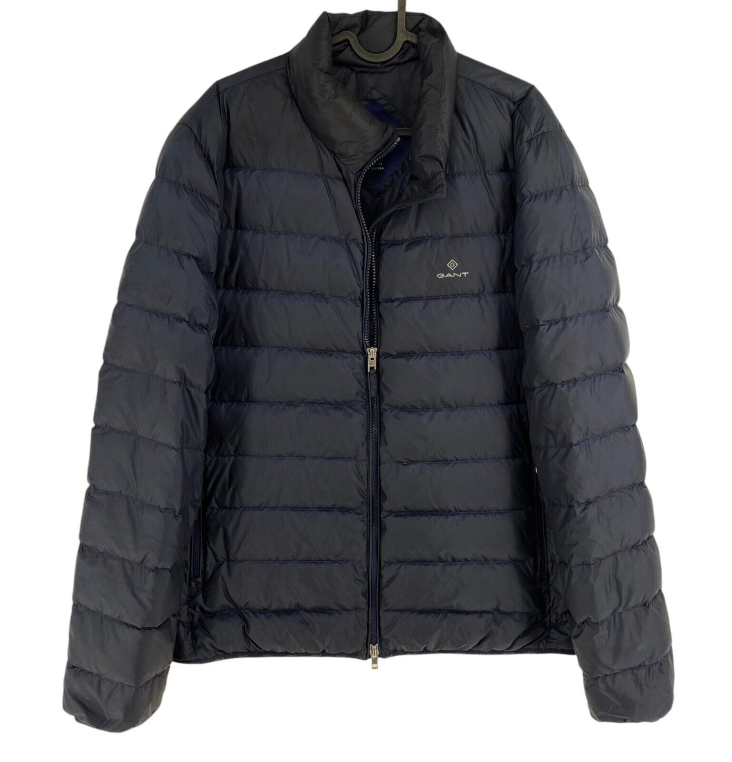 GANT Men Navy Blue Light Down Jacket Coat Size L