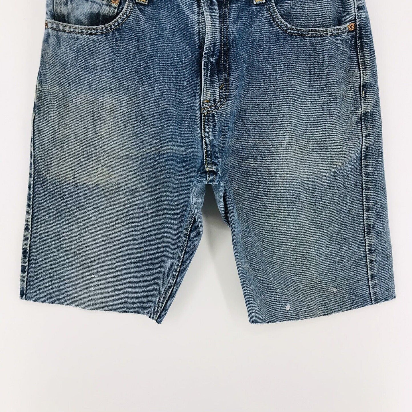 Vintage Levi's 505 Custom Made Blue Regular Fit Cut-Off Denim Shorts W30