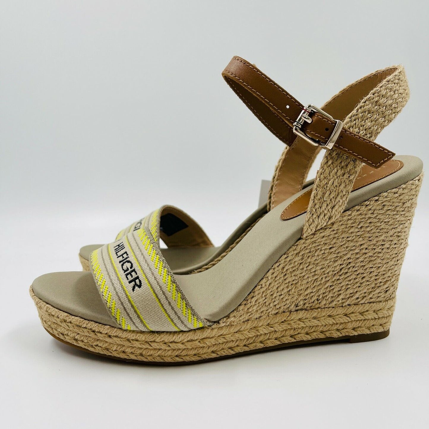 Tommy Hilfiger High Wedge Espadrille Sandal Heels Size EUR 42 UK 7.5 US 10