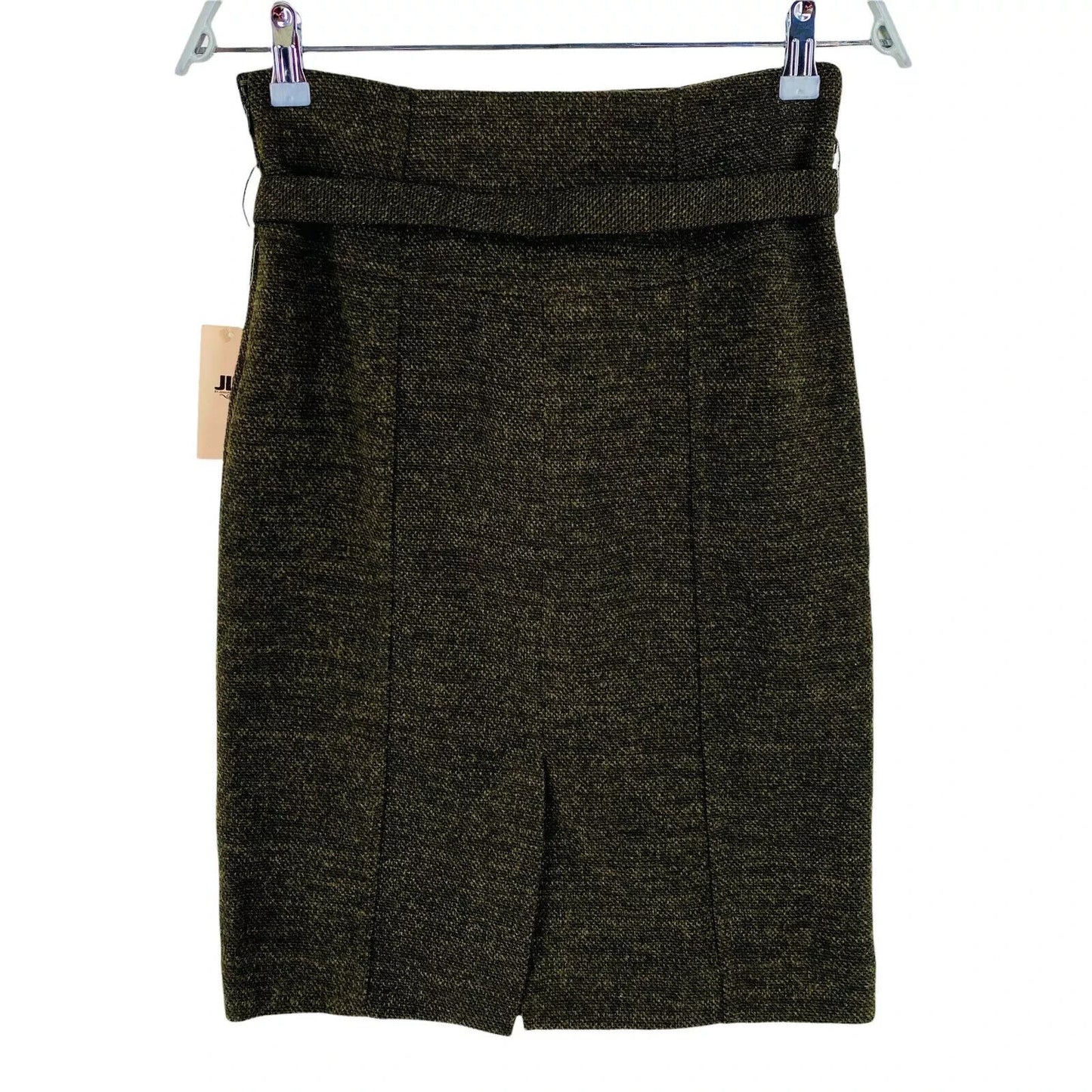 JLO By Jennifer Lopez Dark Brown & Green Pencil Skirt Size W26 UK 6