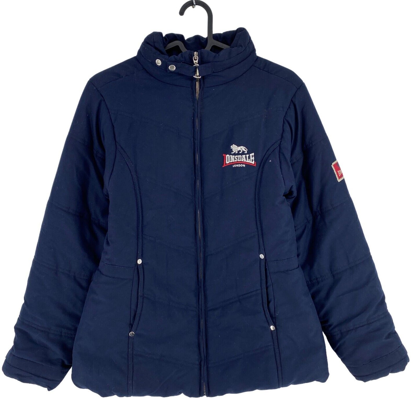 LONSDALE Navy Blue Puffer Jacket Coat Size 9-10 Years