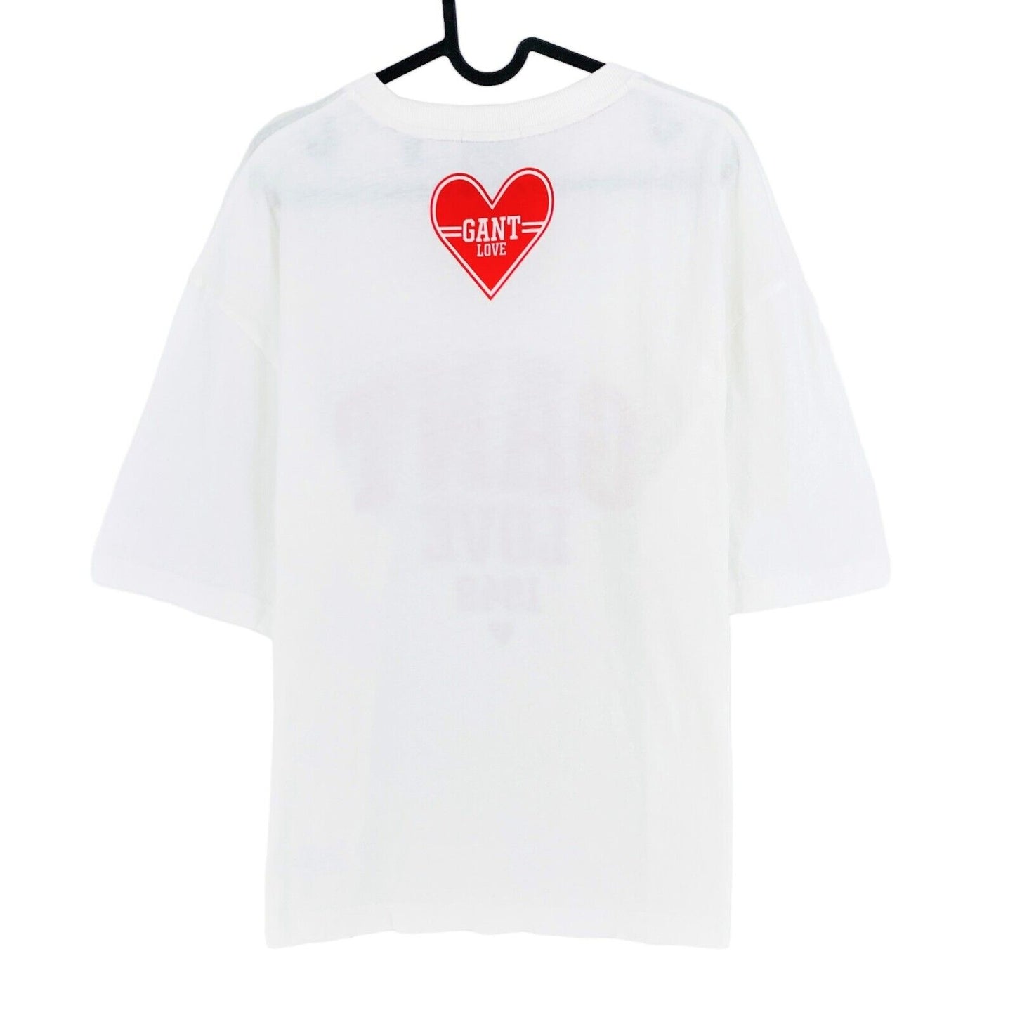 GANT Weißes Logo Unisex Rundhals-T-Shirt Größe L