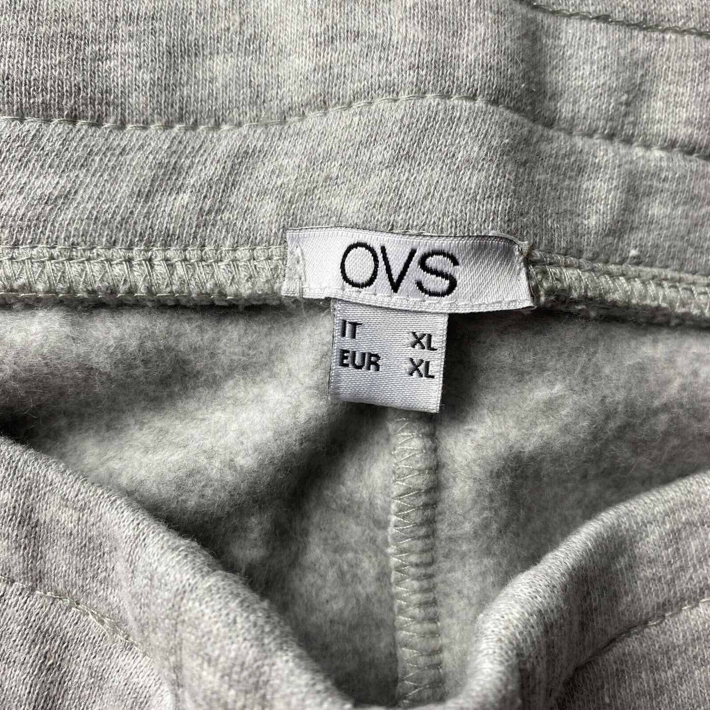 OVS Pantalon de survêtement à revers pour femme Gris Regular Fit Taille XL