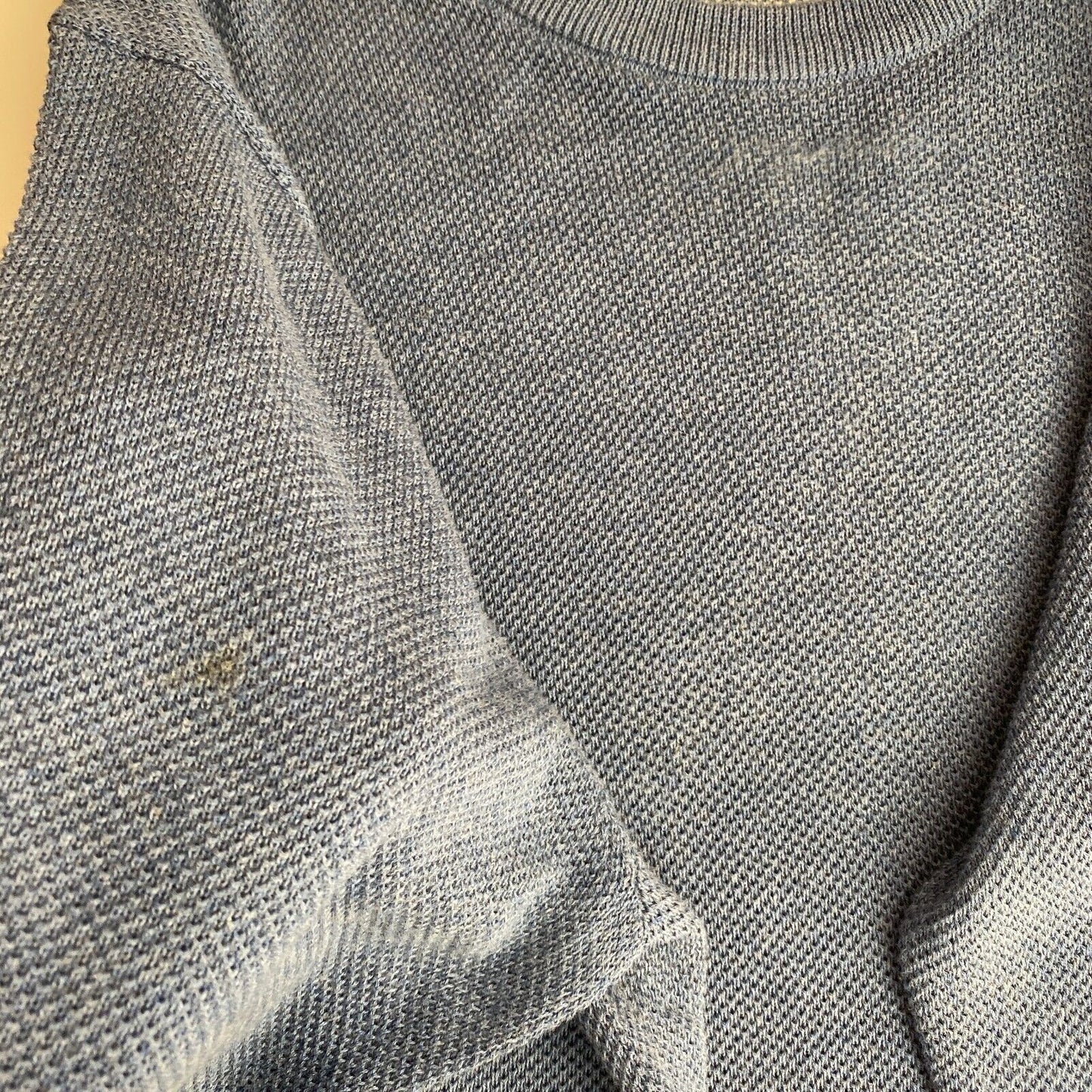 GANT Bleu Coton Piqué Crew Neck Sweater Taille XL