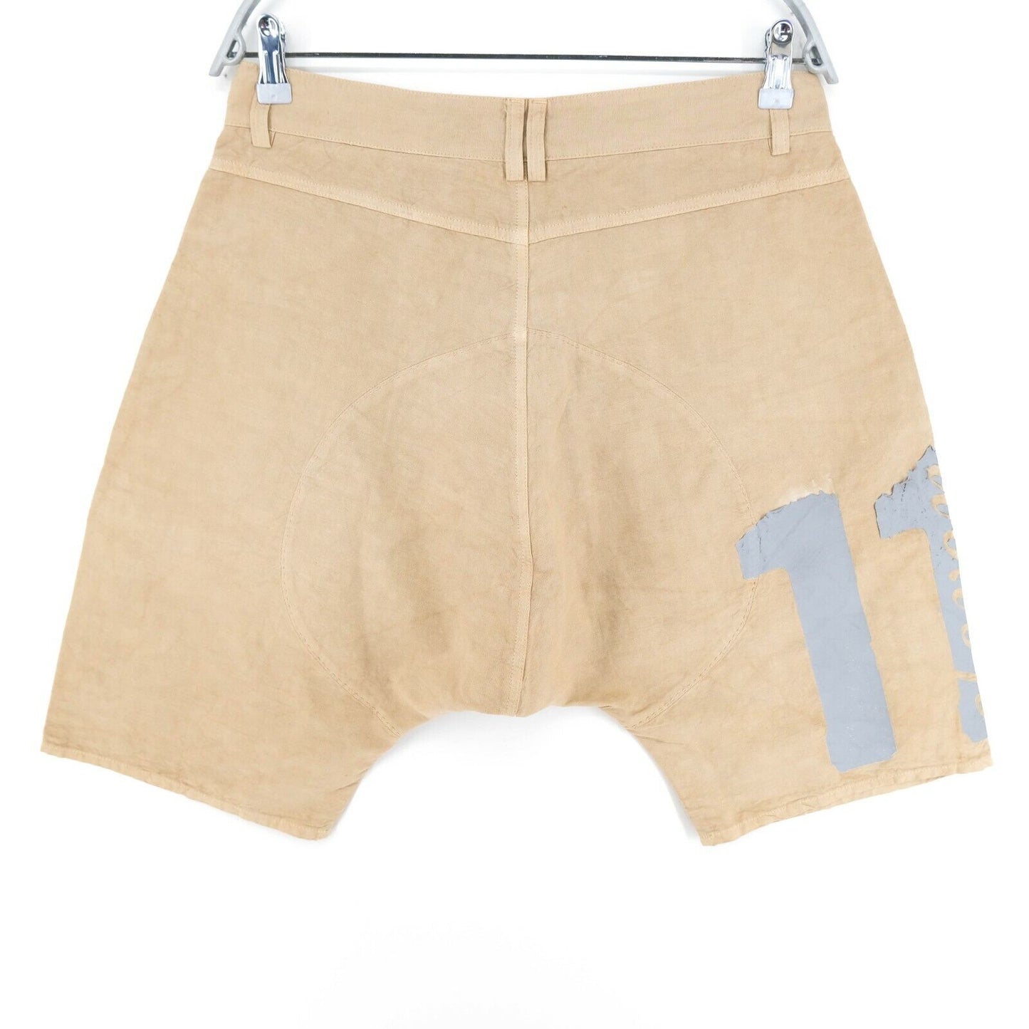 LAK Light Brown Cotton Linen Blend Bermuda Shorts Size 38 40 42