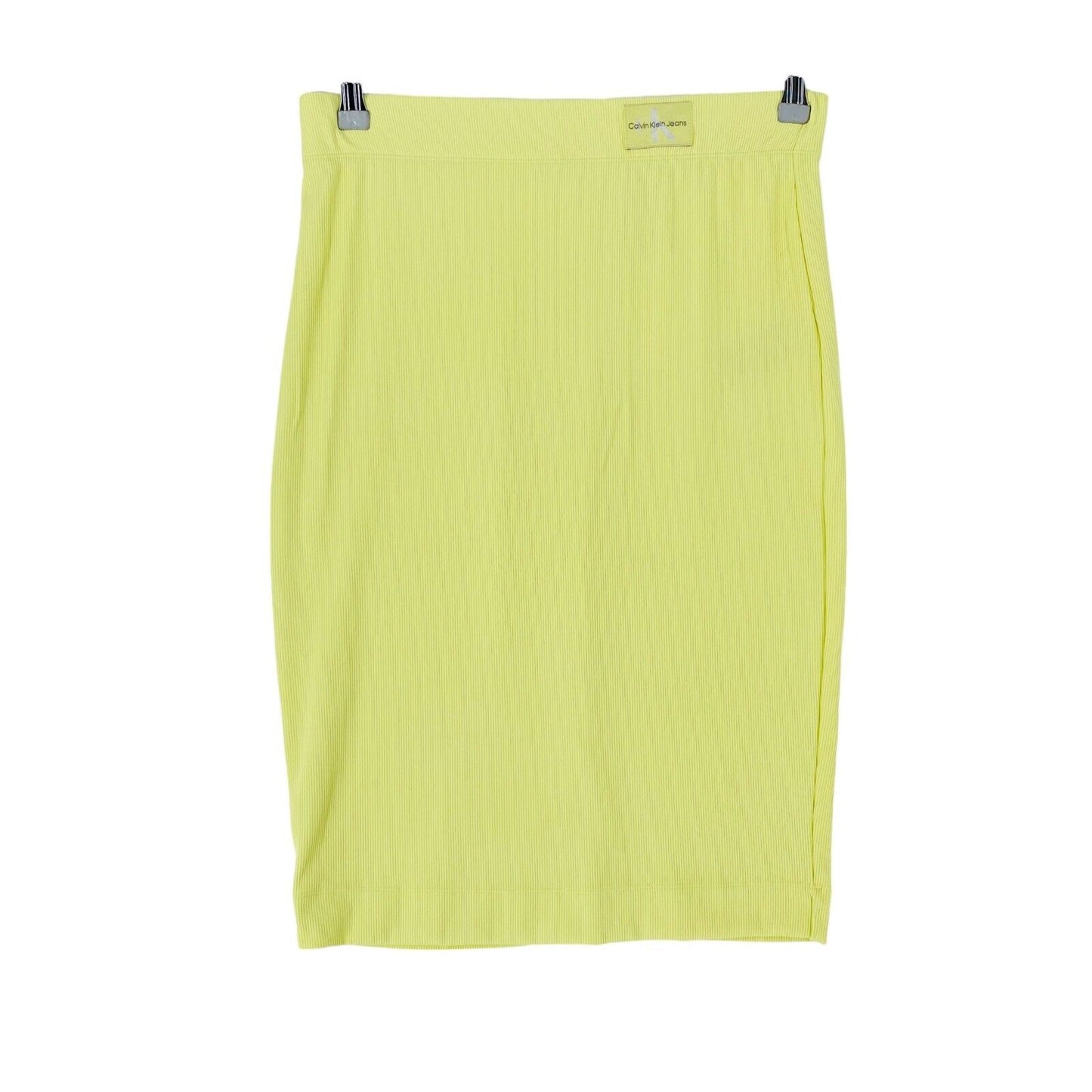 CALVIN KLEIN Yellow Straight Fit Cord Skirt Size M