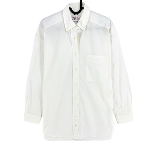 Tommy Hilfiger Icons Chemise d'archives en coton blanc Taille EU 34 UK 6 US 2