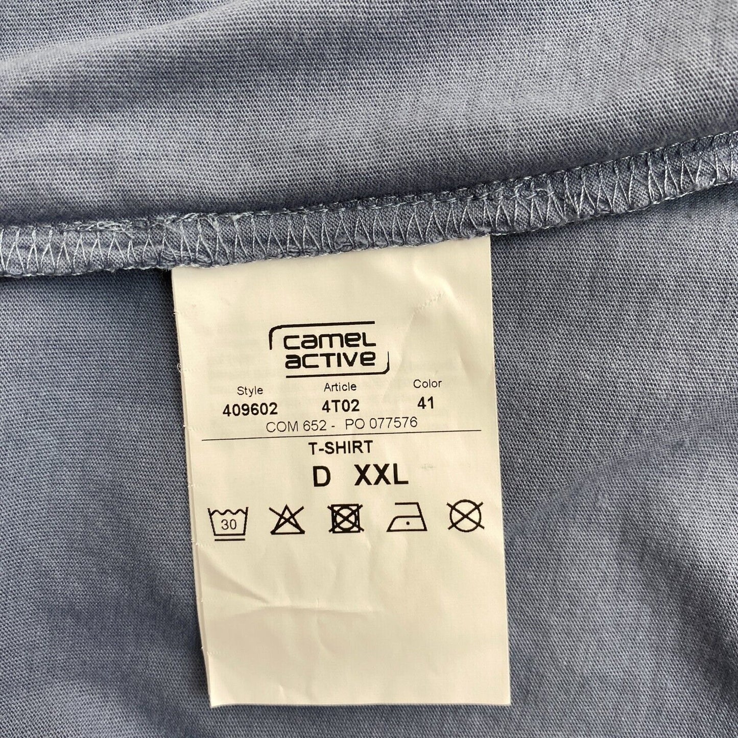 Camel Active T-Shirt, Rundhalsausschnitt, Blau, Größe 2XL/XXL