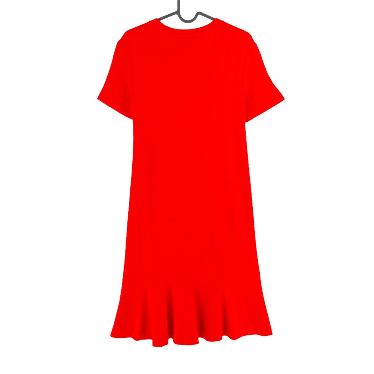 GANT Robe rouge à volants et col rond en jersey Taille S