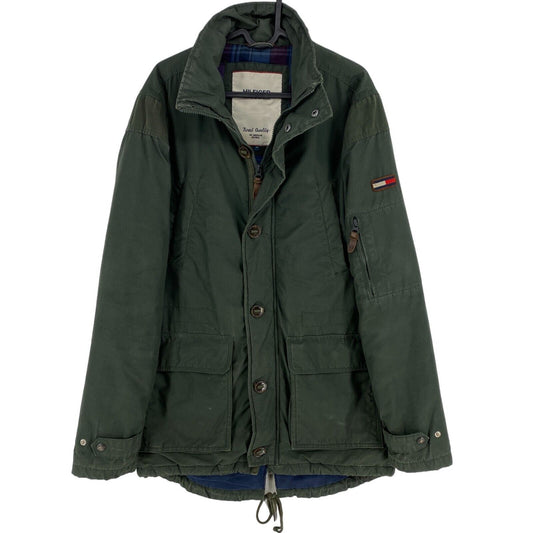 TOMMY HILFIGER Denim Dark Green Padded Parka Jacket Size M