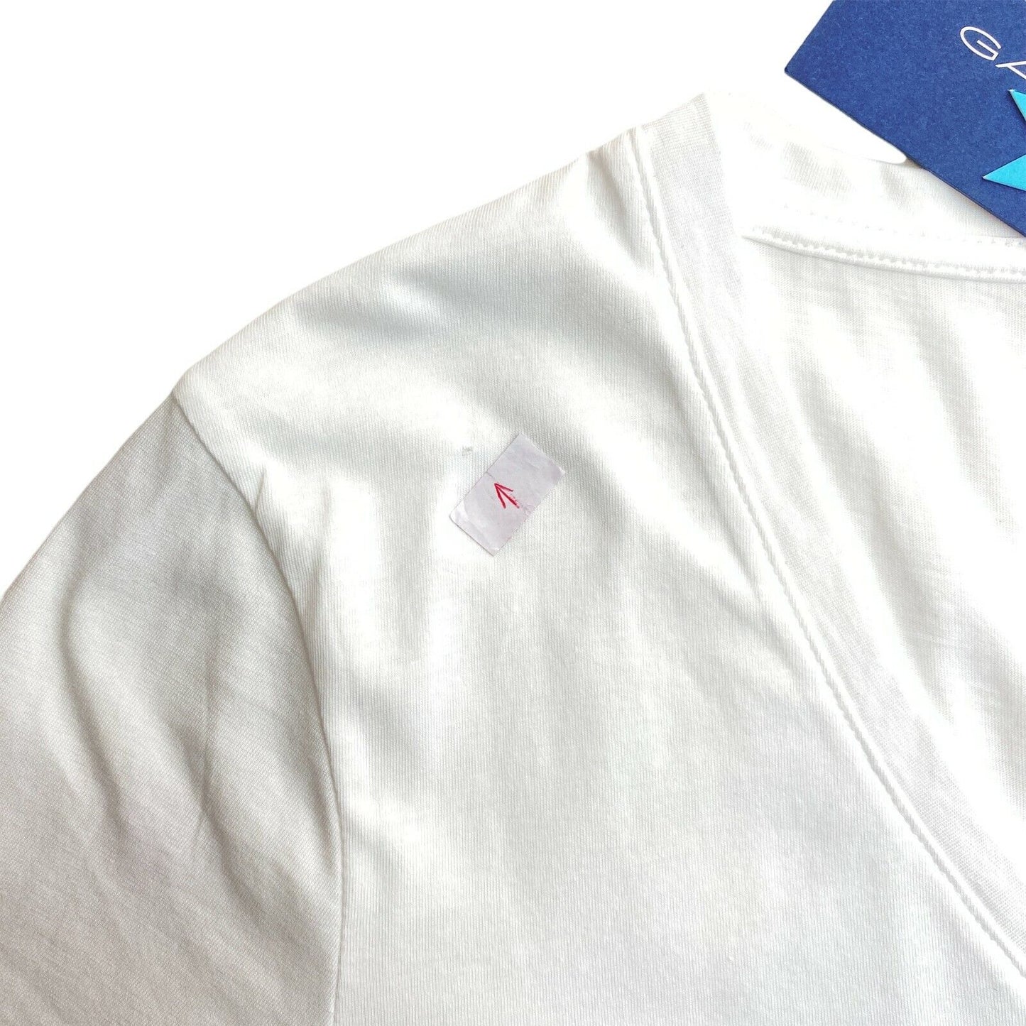 GANT White Original V Neck Top T Shirt Size S