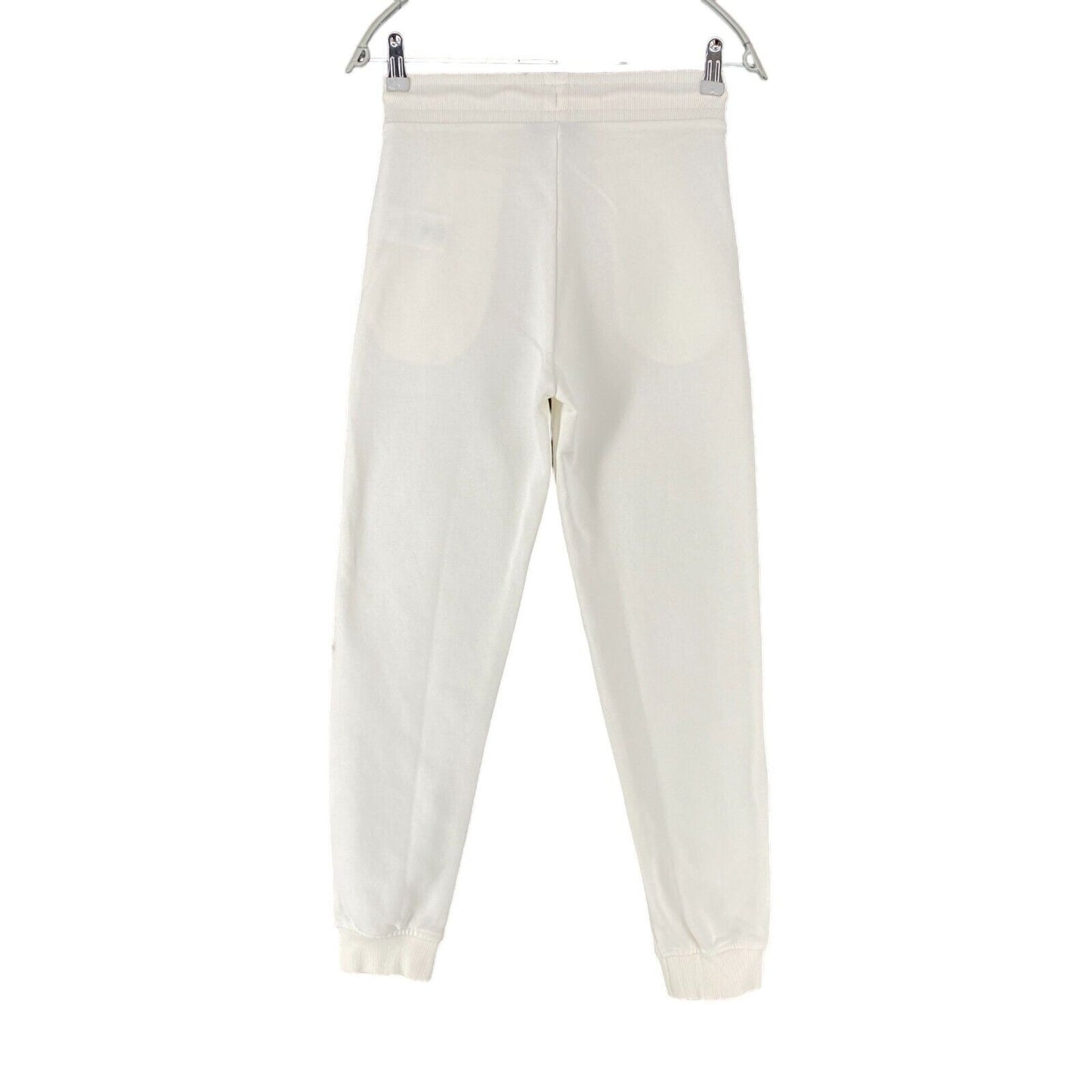 GANT Femmes Blanc Regular Fit Cuffed Pantalon de survêtement Pantalon Taille XS