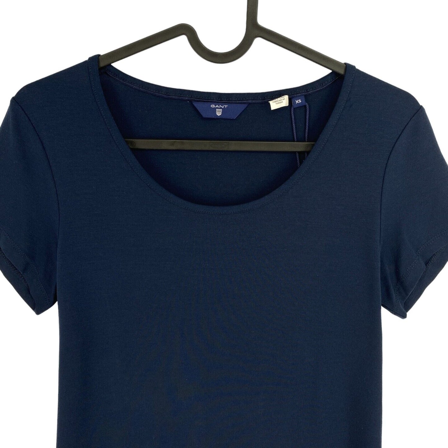 GANT T-shirt de luxe à col rond bleu marine taille XS