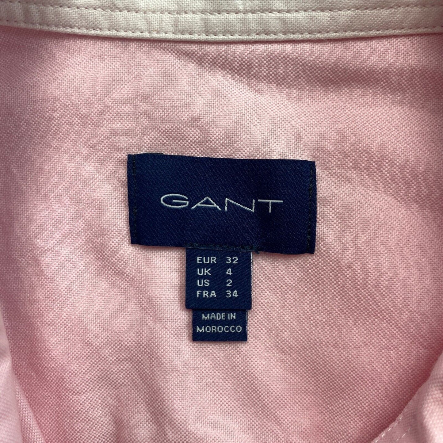 GANT Chemise unie Oxford extensible rose Taille EU 32 UK 4 US 2