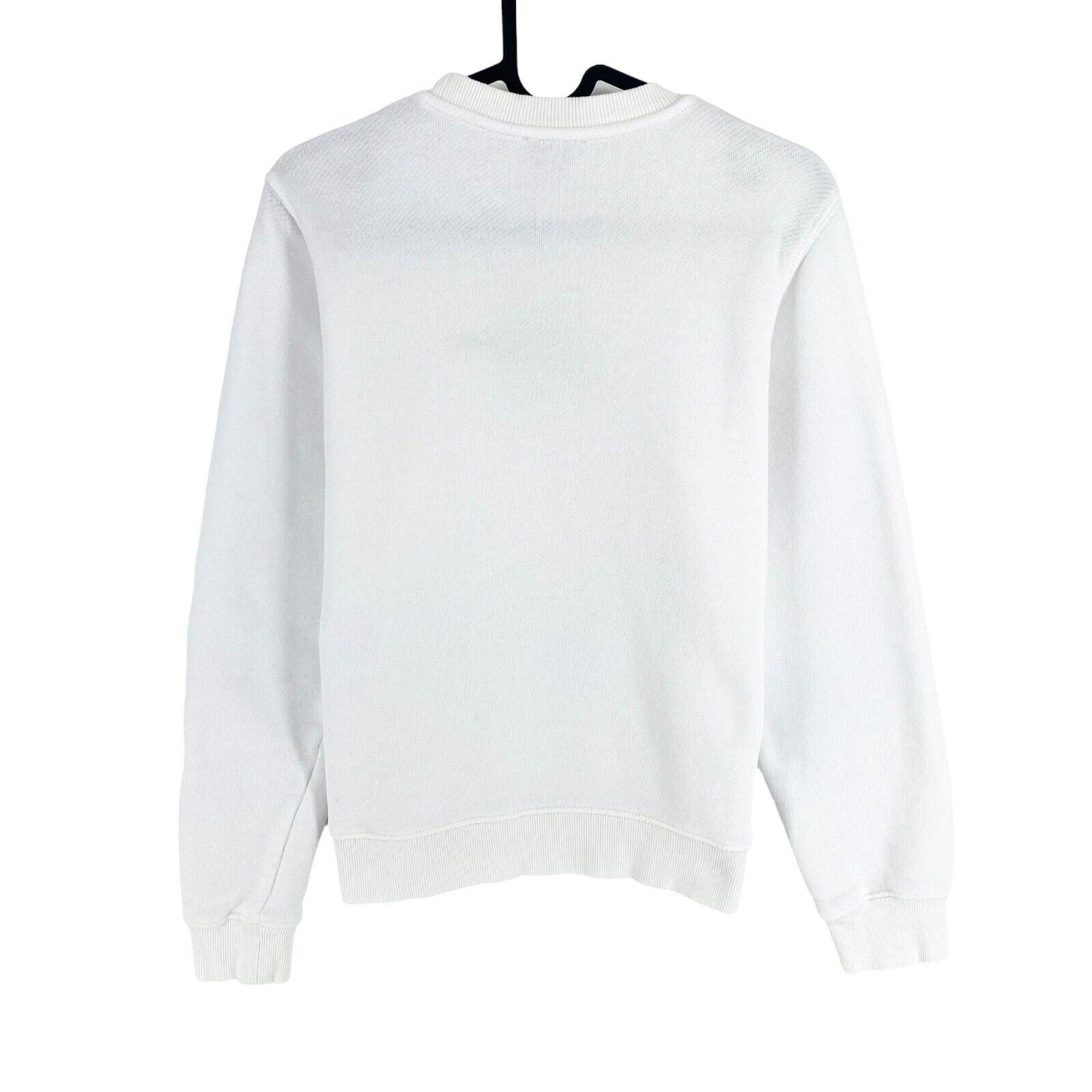 DIESEL White Logo Crew Neck Sweater Pullover Size XS