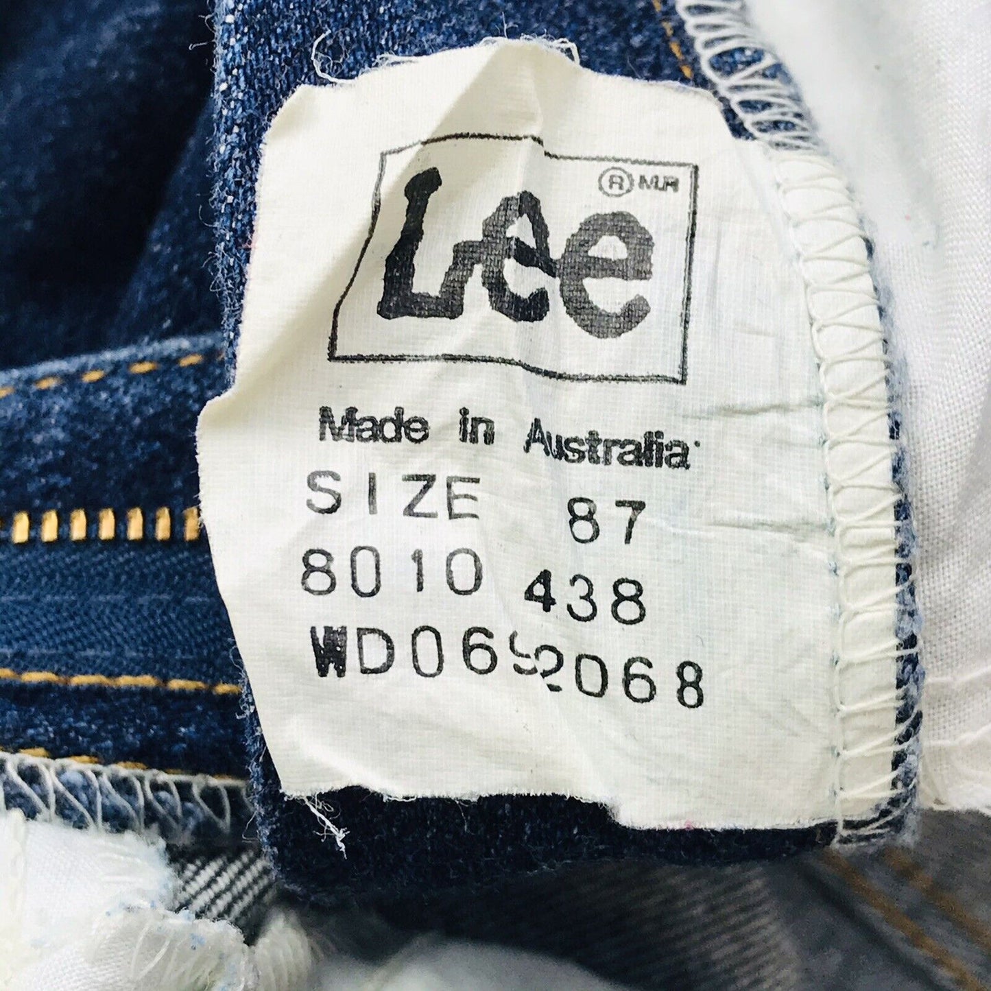 Vintage Lee Damen Blau Regular Straight Fit Jeans W32 L34 Made in Australia