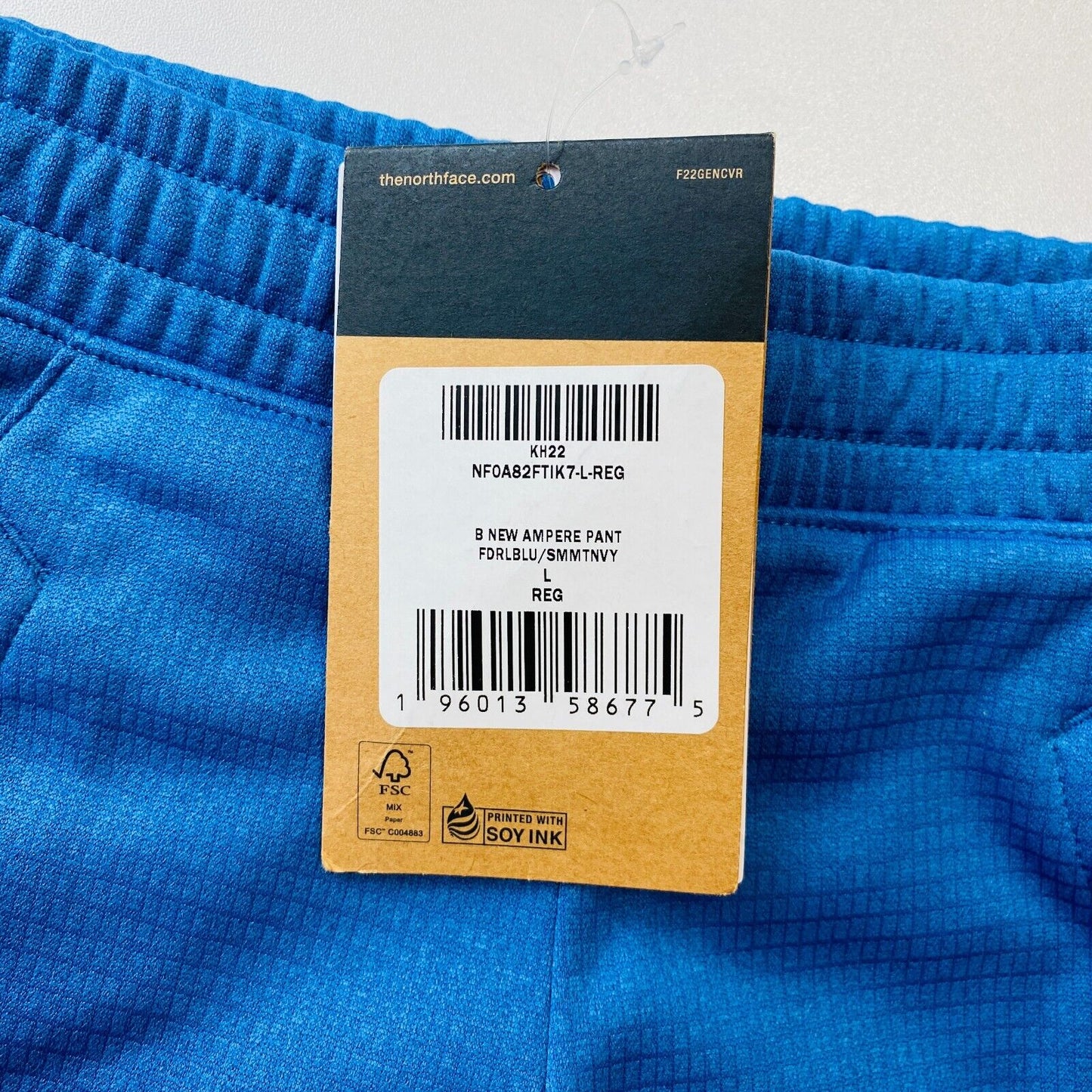 THE NORTH FACE Boys Blue Regular Fit Sweatpants Trousers Size L