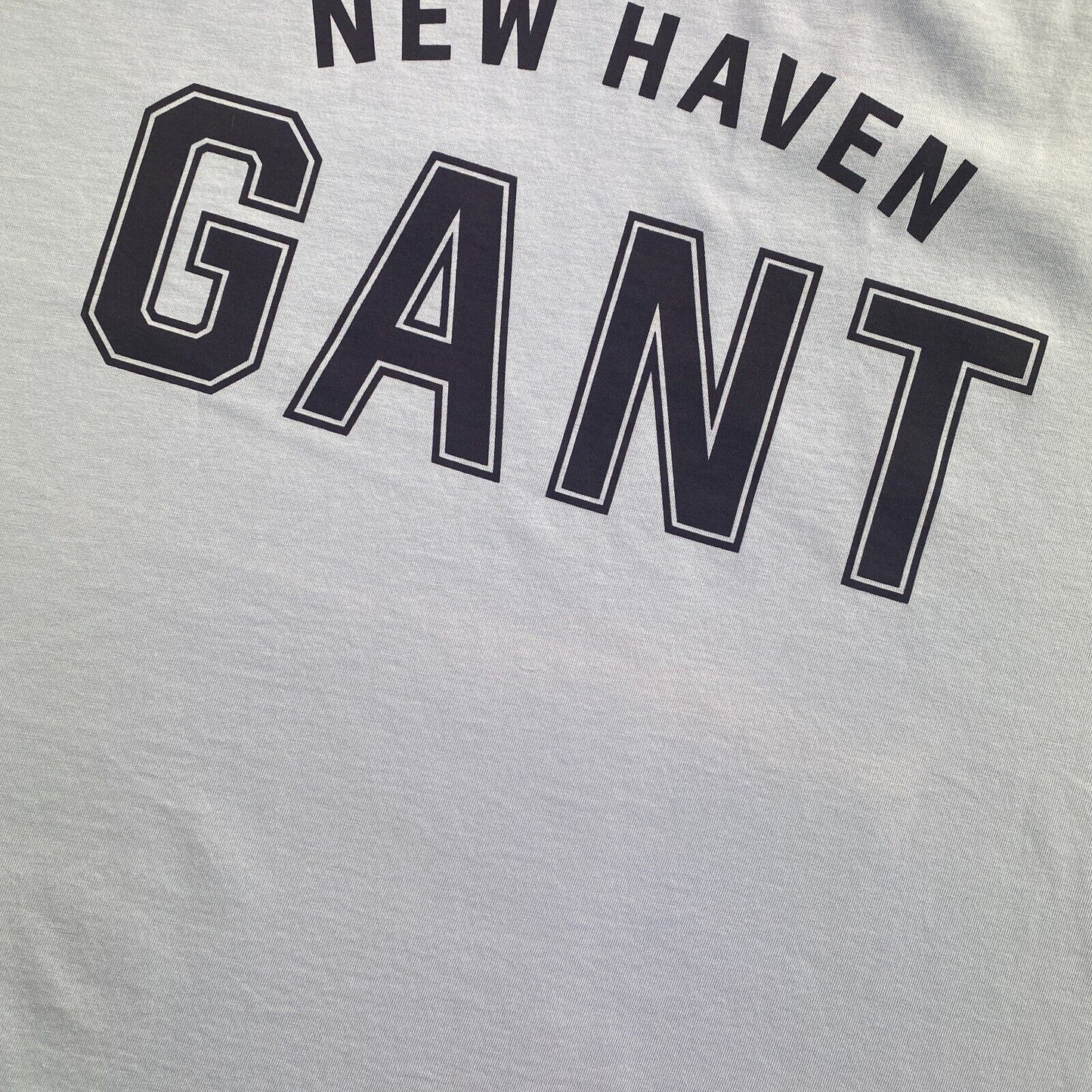 GANT Men Blue Logo Crew Neck Short Sleeves T Shirt Size XL